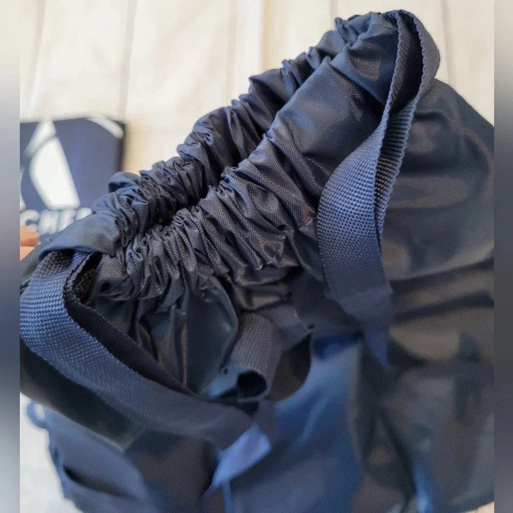 NEW Lot Of 2 Skechers Nylon Cinch Top Bag Backpack Drawstring Blue Packable - Picture 3 of 5